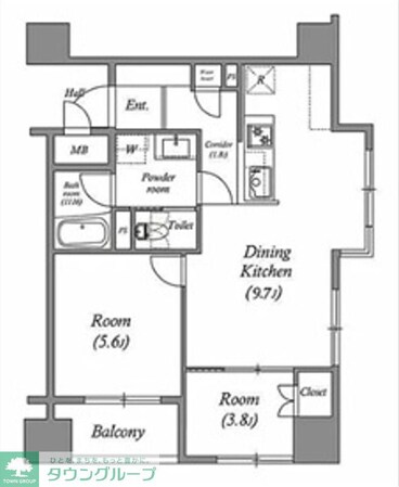 レジデンス南大塚スクエアの物件間取画像